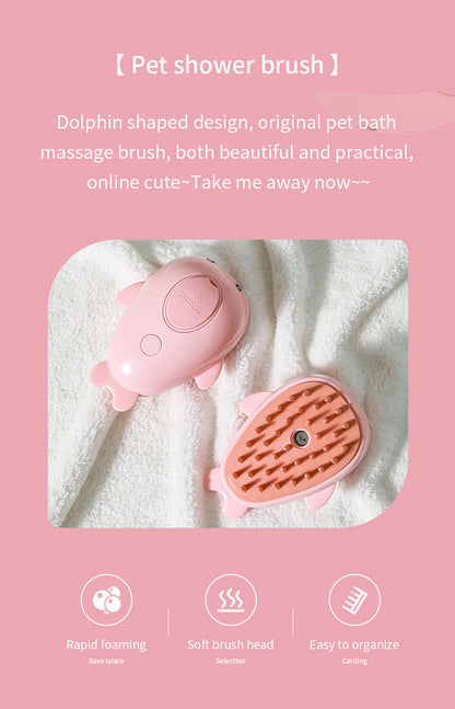 New rechargeable 3 In1 Steamy Pet Cat Brush Cleanser Vapor Pet Spray Comb grooming shedding Cat Steam Brush