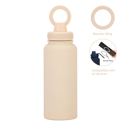 Magnetic Phone Holder Outdoor Large Capacity 1L Wide-Mouth Insulated Stainless Steel Sports Water Bottle