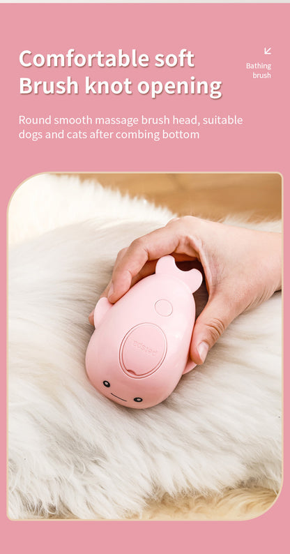 New rechargeable 3 In1 Steamy Pet Cat Brush Cleanser Vapor Pet Spray Comb grooming shedding Cat Steam Brush