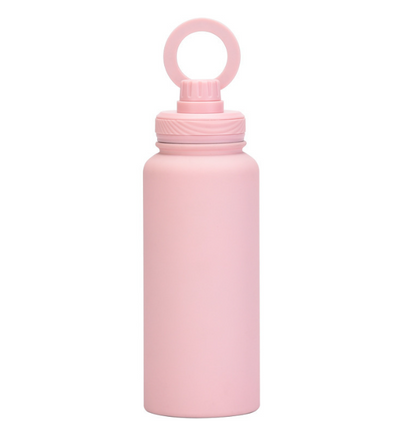 Magnetic Phone Holder Outdoor Large Capacity 1L Wide-Mouth Insulated Stainless Steel Sports Water Bottle