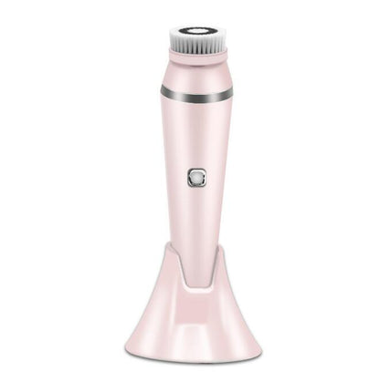 4 In 1 New Silicone Facial Cleansing Instrument Waterproof And Rechargeable Facial Cleansing Brush Pore Cleaner