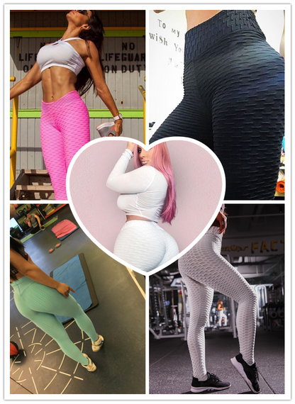 Textured High-Elastic Yoga Pants, Leggings, Sports Tights