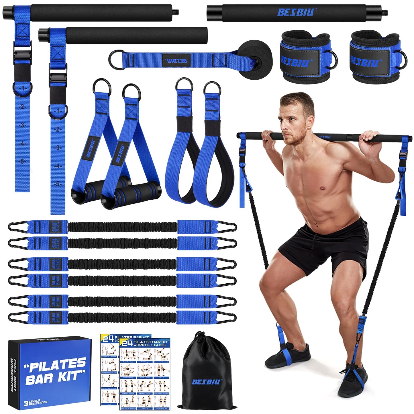 Pilates Bar Resistance Kit