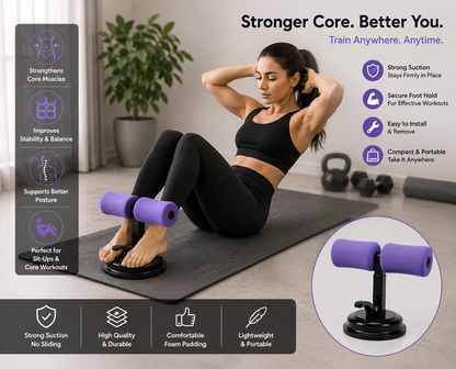 Sit-Up Suction Bar for Core Training